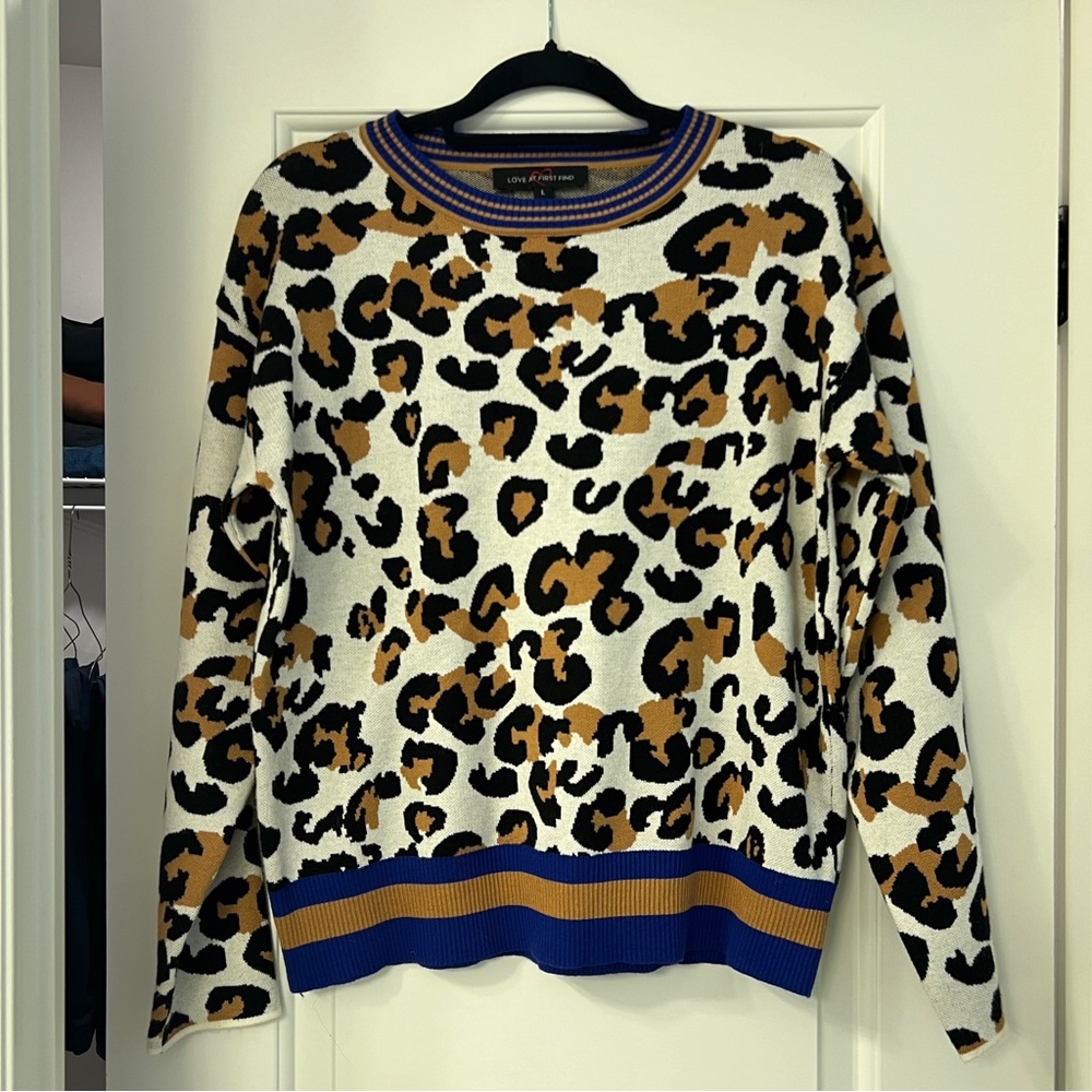 Women’s leopard sweater
